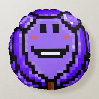 Miss Wolfy Round Pillow