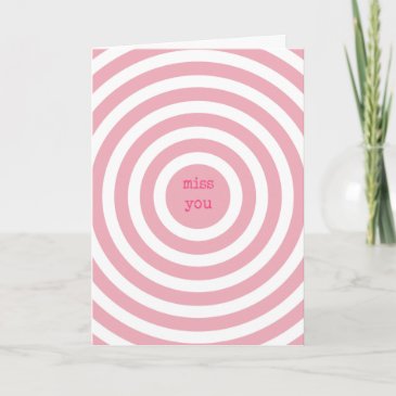 MISS YOU - Abstract Pink Circles 