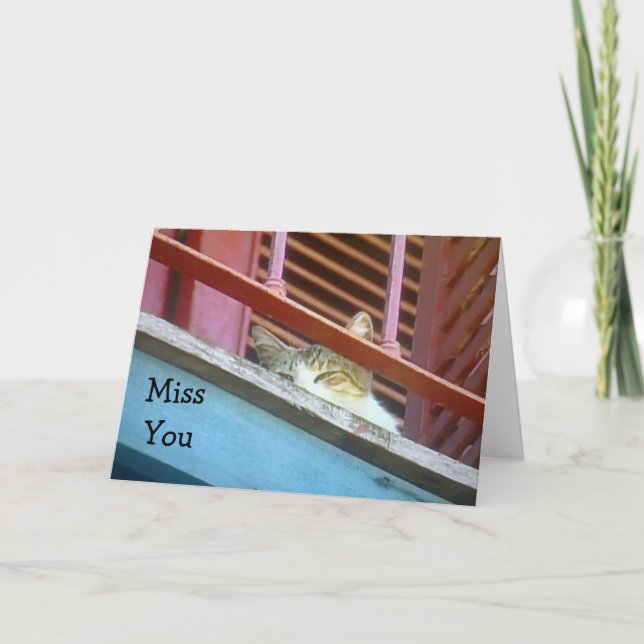 **MISS YOU** & ALWAYS *THINKING OF YOU* CARD (Front)
