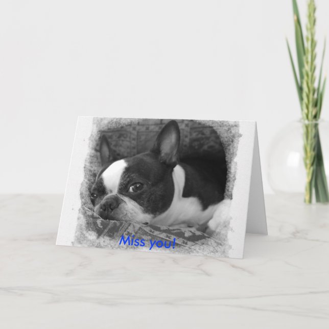 Miss you! card (Front)