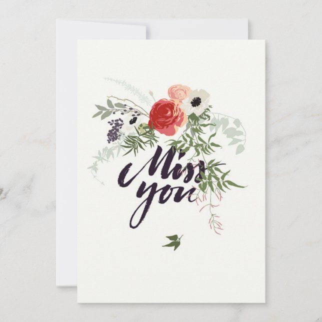 Miss You Card (Front)