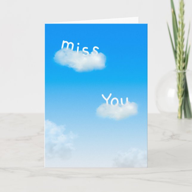 Miss You Card (Front)