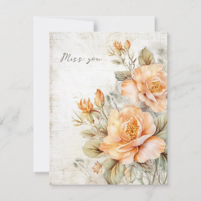 Miss you card (Front)