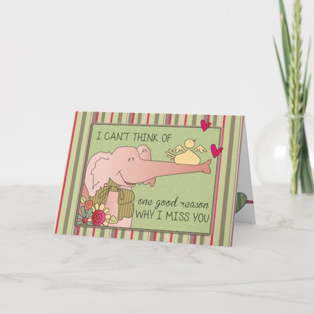 Miss You Card (Front)