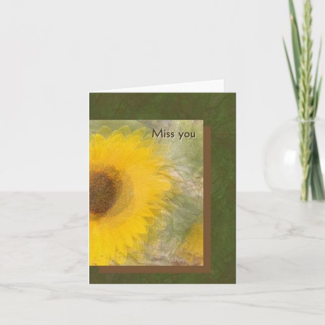 Miss You Card (Front)