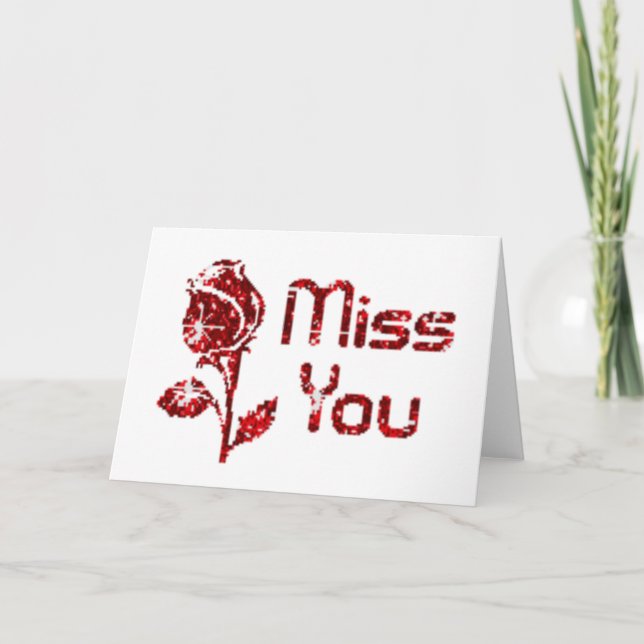 miss you card (Front)