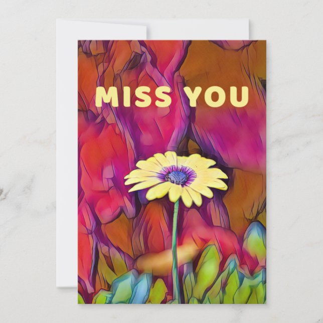 Miss You Card (Front)