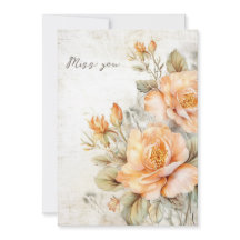 Miss you card