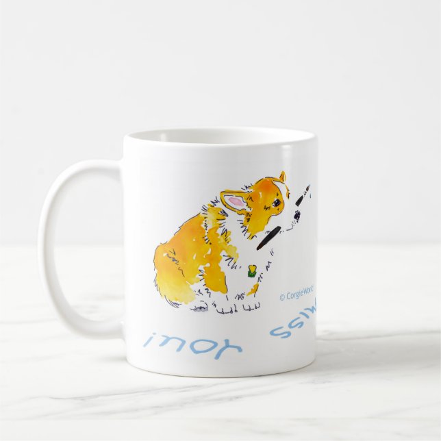 Miss You Corgis Mug (Left)