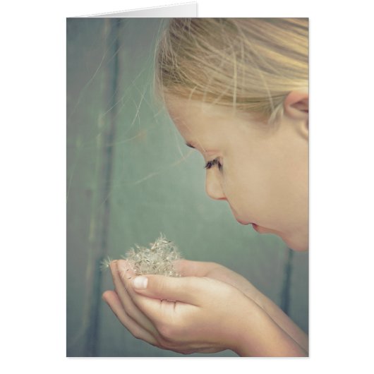 Miss You dandelion seeds in hand (Front)