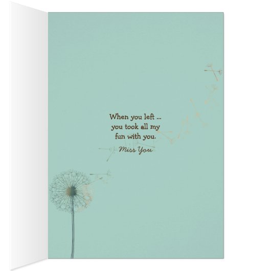 Miss You dandelion seeds in hand (Inside (Right))