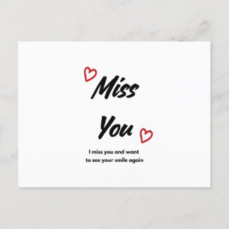 Miss You Greeting Card