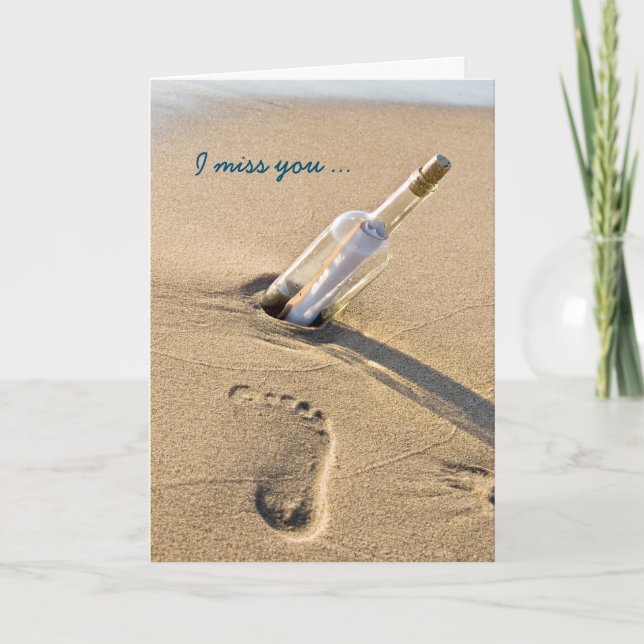 Miss You Message Card (Front)