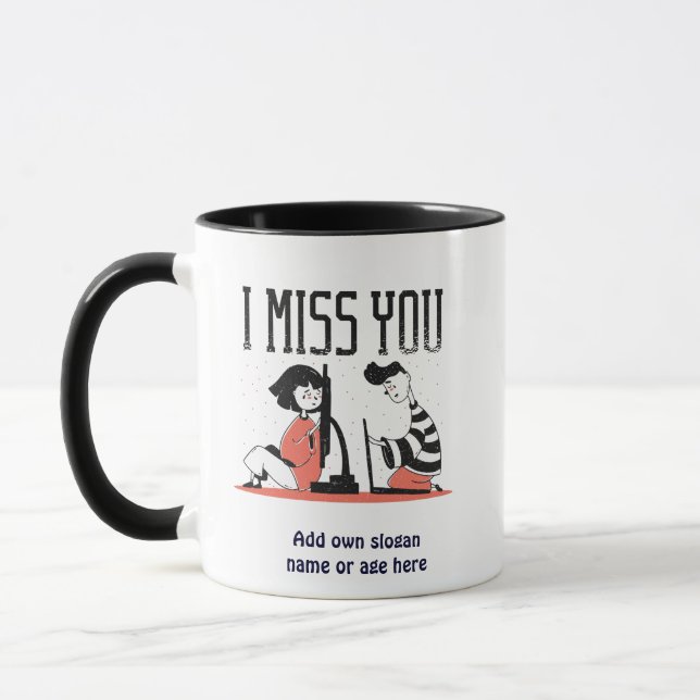 Miss You - Online Communication Lockdown Isolation Mug (Left)