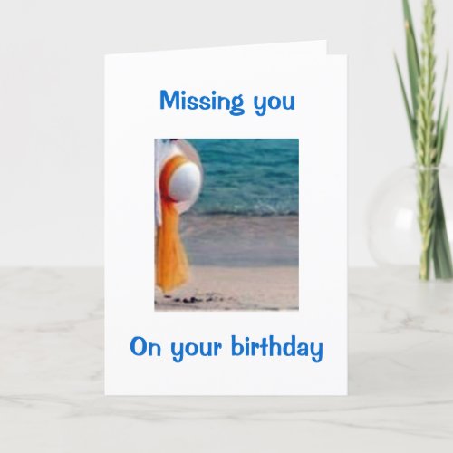 MISS YOU OUR WALKSTALKS ON YOUR BIRTHDAY CARD