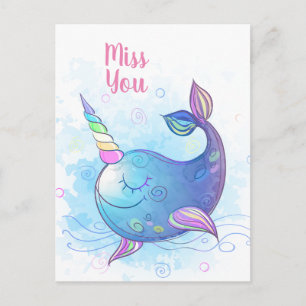 Miss You Postcard