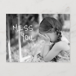 Miss You Postcard
