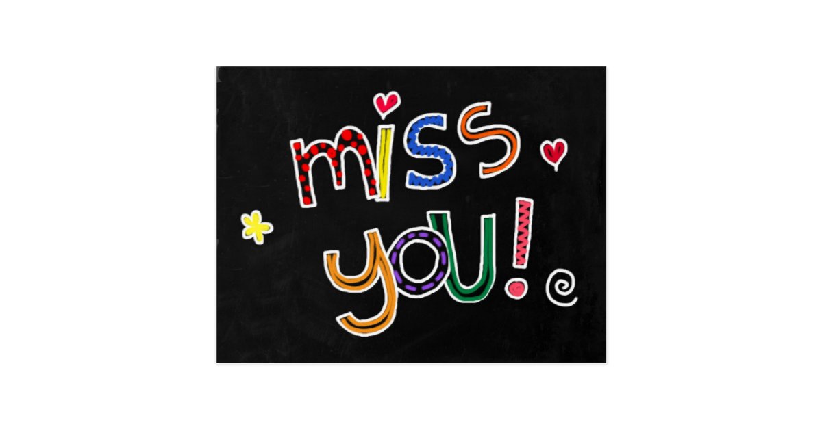 Miss You Postcard - Missing You 