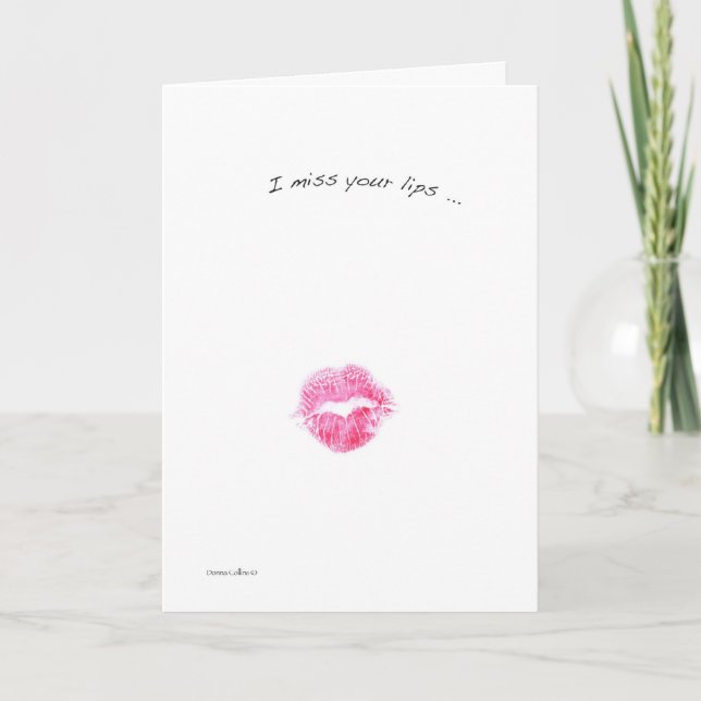 Miss your lips card (Front)