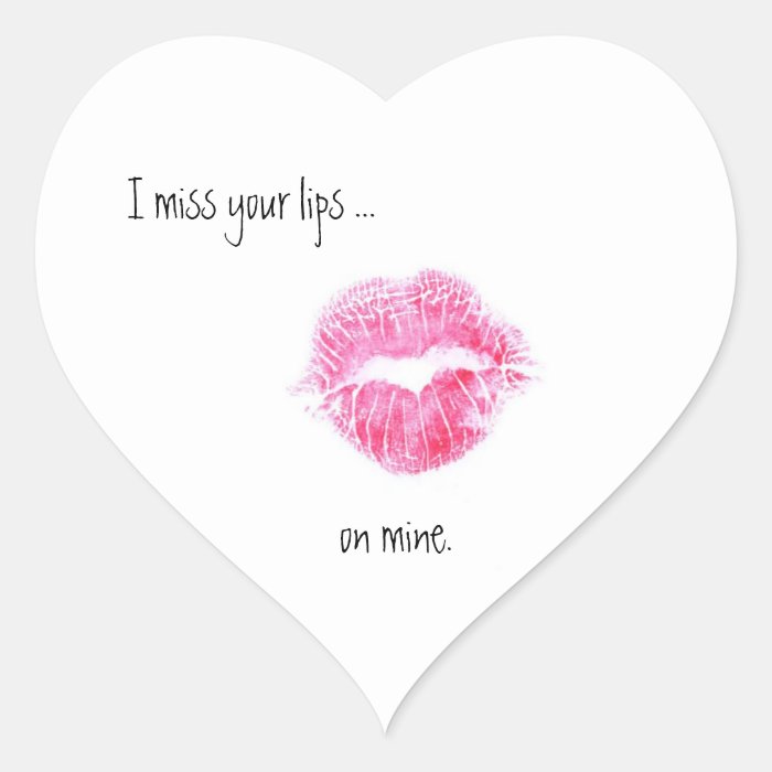 Miss your lips sticker