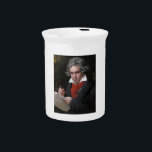 Missa Solemnis: Ludwig Beethoven Classical Music Beverage Pitcher<br><div class="desc">Ludwig van Beethoven, a titan of classical music, was a man of profound emotion and boundless creativity. His compositions, including his symphonies, concertos, and sonatas, have captivated audiences for centuries. But it was his Missa Solemnis, a monumental work of sacred music, that truly showcased the depth of his musical genius...</div>