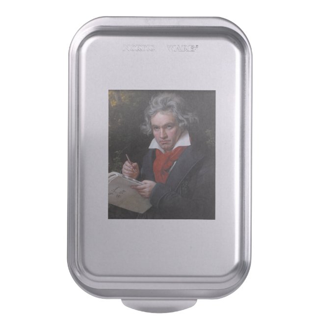 Missa Solemnis: Ludwig Beethoven Classical Music Cake Pan (Front Vertical)