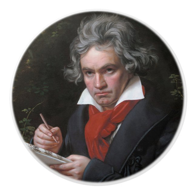 Missa Solemnis: Ludwig Beethoven Classical Music Ceramic Knob (Front)