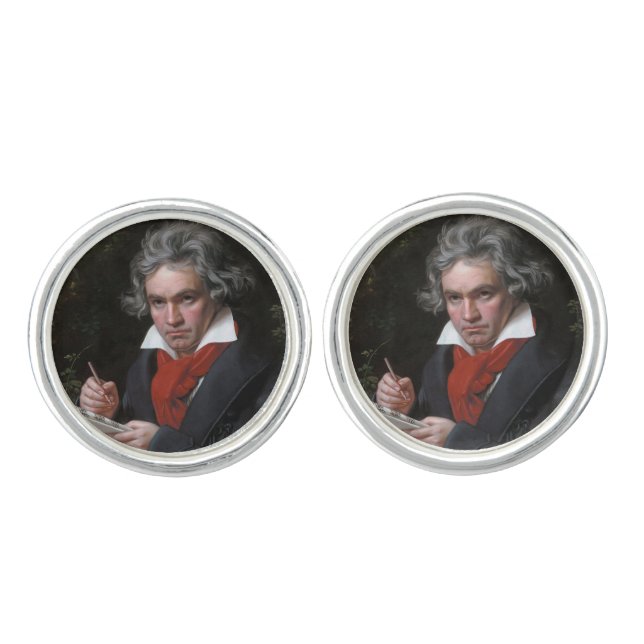 Missa Solemnis: Ludwig Beethoven Classical Music Cufflinks (Front)