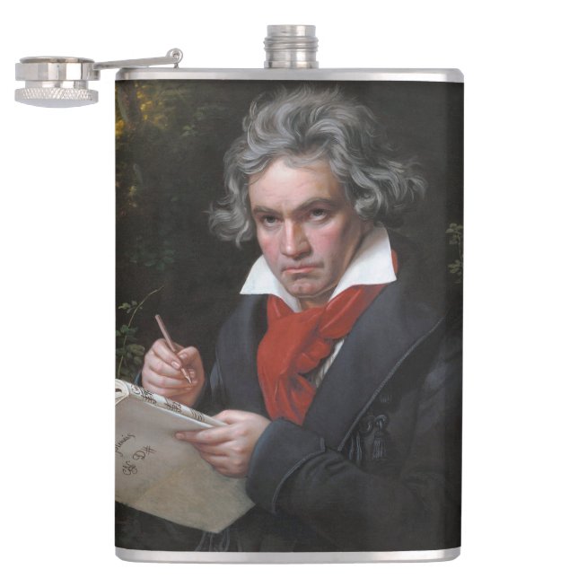Missa Solemnis: Ludwig Beethoven Classical Music Flask (Opened)
