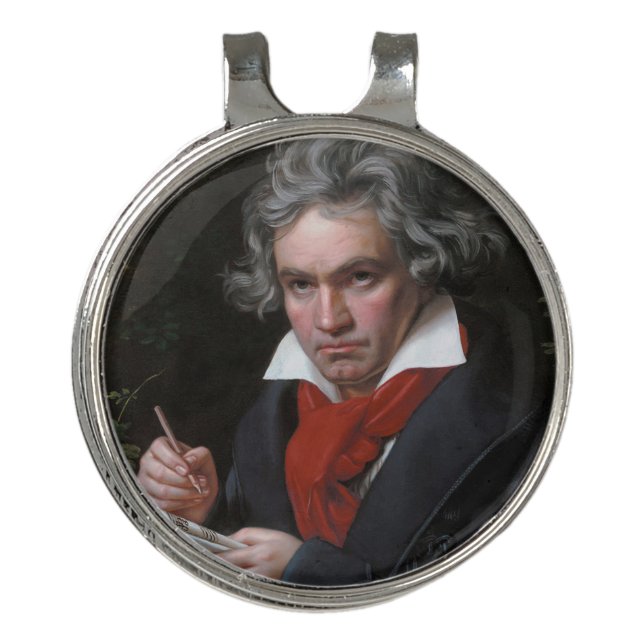 Missa Solemnis: Ludwig Beethoven Classical Music Golf Hat Clip (Front)