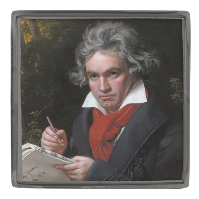 Missa Solemnis: Ludwig Beethoven Classical Music Gunmetal Finish Lapel Pin (Front)