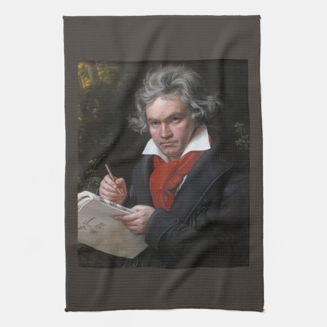Missa Solemnis: Ludwig Beethoven Classical Music Kitchen Towel (Vertical)