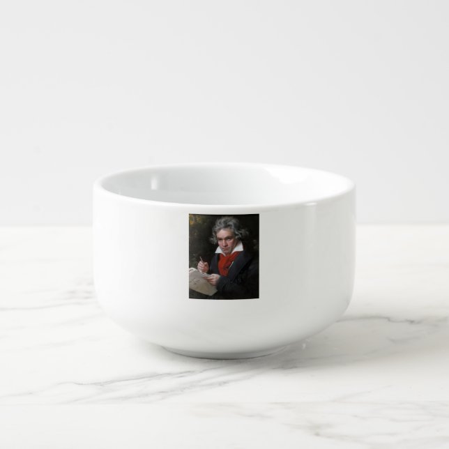 Missa Solemnis: Ludwig Beethoven Classical Music Soup Mug (Front)