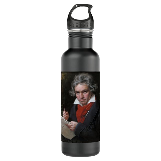 Missa Solemnis: Ludwig Beethoven Classical Music Stainless Steel Water Bottle (Front)