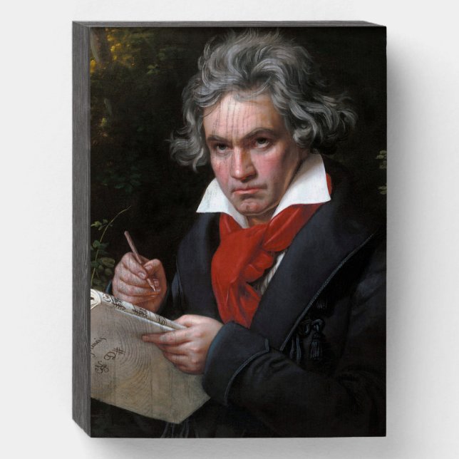 Missa Solemnis: Ludwig Beethoven Classical Music Wooden Box Sign (Front Vertical)
