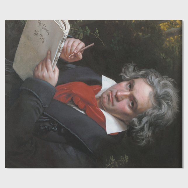 Missa Solemnis: Ludwig Beethoven Classical Music Wrapping Paper (Flat)