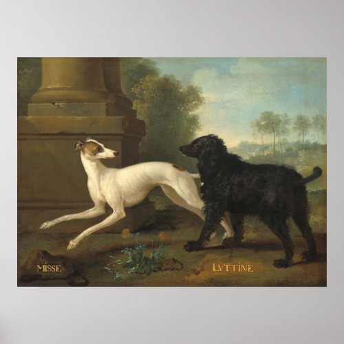 Misse and Luttine _ Jean_Baptiste Oudry Fine Art Poster