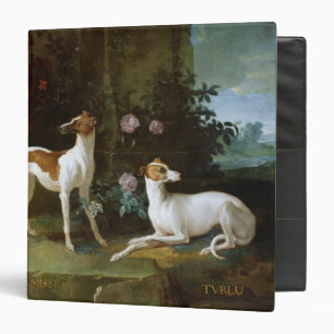 Misse and Turlu, two greyhounds of Louis XV 3 Ring Binder