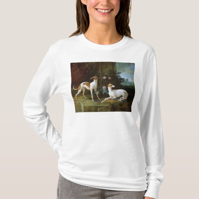 Misse and Turlu, two greyhounds of Louis XV T-Shirt (Front)