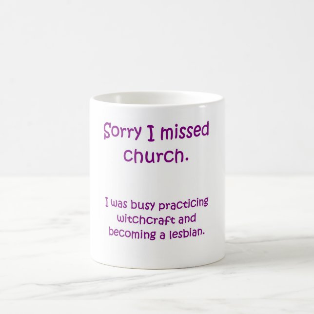 Missed Church Mug (Center)