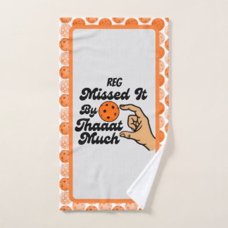 Missed It By That Much Pickleball Personalized Hand Towel