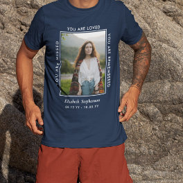 Missed Loved Remembered Photo Memorial T-Shirt