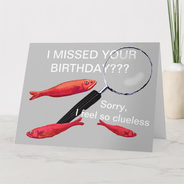 Missed your birthday card (Front)