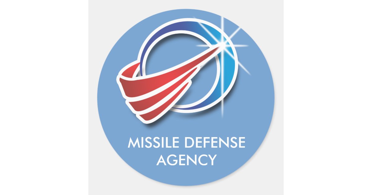 Missile Defense Agency Classic Round Sticker | Zazzle