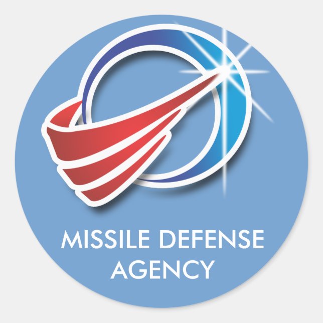 Missile Defense Agency Classic Round Sticker (Front)