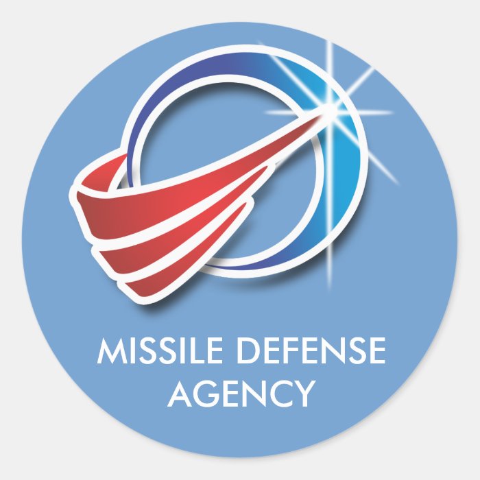 Missile Defense Agency Round Stickers