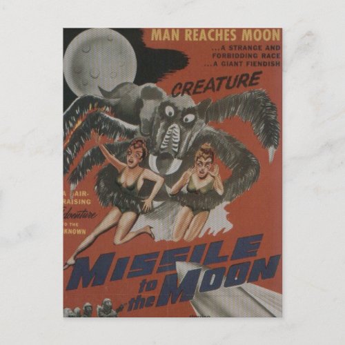 Missile to the Moon Postcard