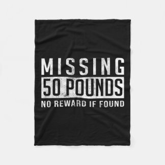 Missing 50 Pounds Weight Loss Motivation Quote Gif Fleece Blanket