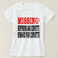 Missing Boyfrien and Corvette: Reward for Corvette