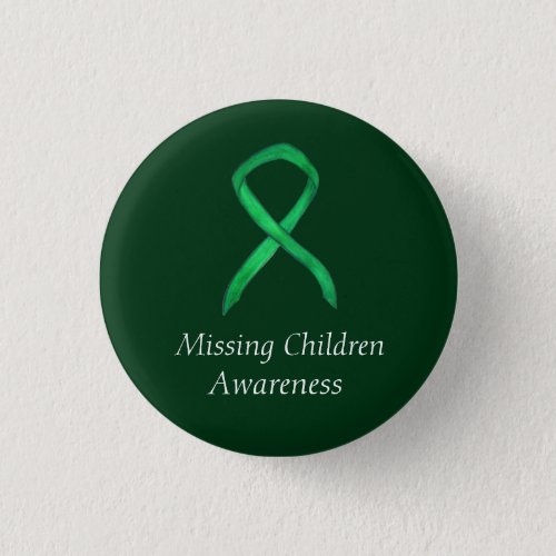 Missing Children Green Awareness Ribbon Pins